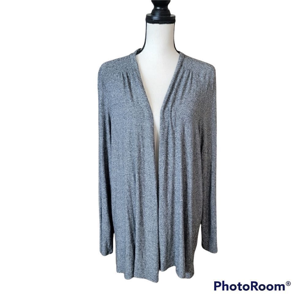 J. Jill Wearever Collection  Gray Marled Open Cardigan. Size XL.